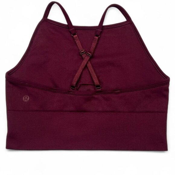 Lululemon Ebb To Street Bra Long- Color: LineDark Adobe - Picture 6 of 7